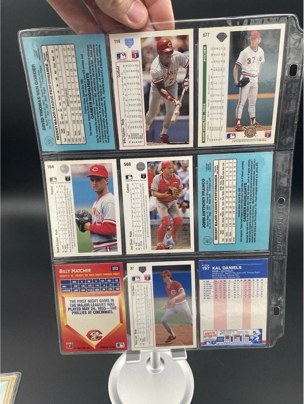 MLB Cincinnati Reds Mixed Lot of 60 Different Vintage Trading Cards - 1979-1992